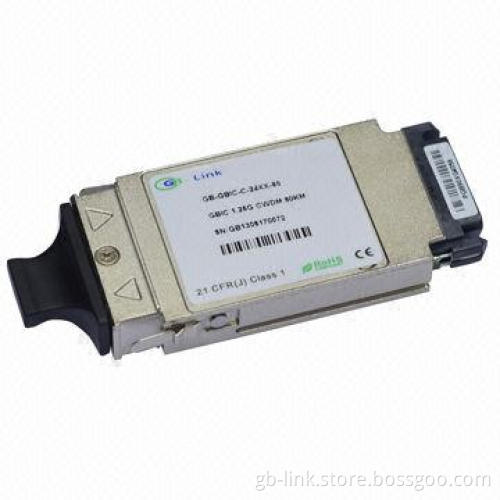 GBIC 1.25G CWDM 80km Transceiver, RoHS Compliant, Lead-free